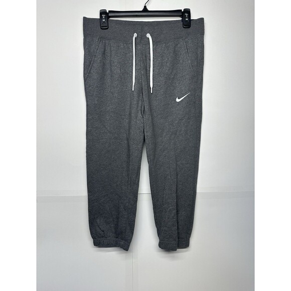 Nike Women’s Gray Sweatpants Size Small Joggers 32.5x22 Drawstring - Picture 1 of 9